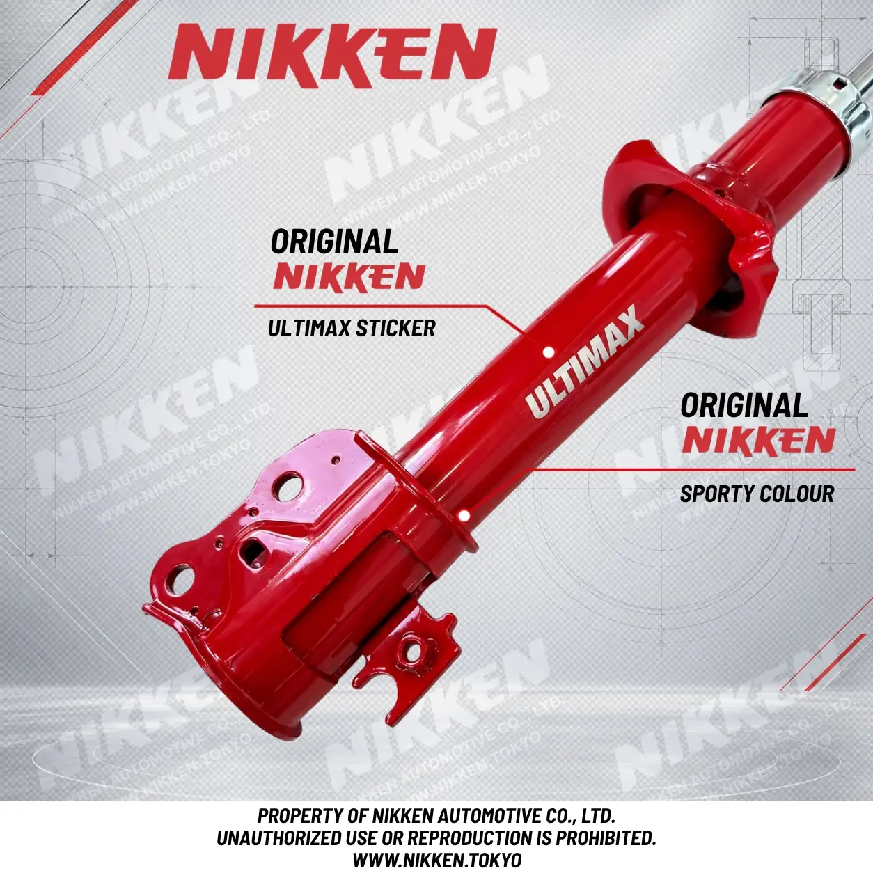 3 of 5: ULTIMAX sticker and red shock absorber finish