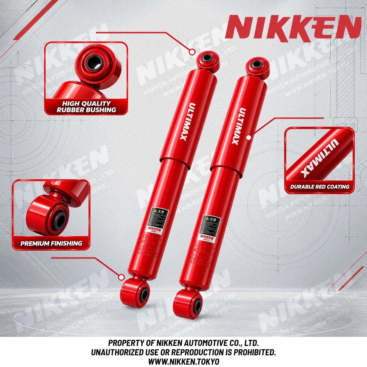 4 of 5: ULTIMAX shock absorbers and rubber bushings